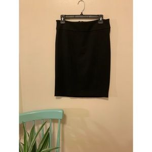 Black pencil skirt